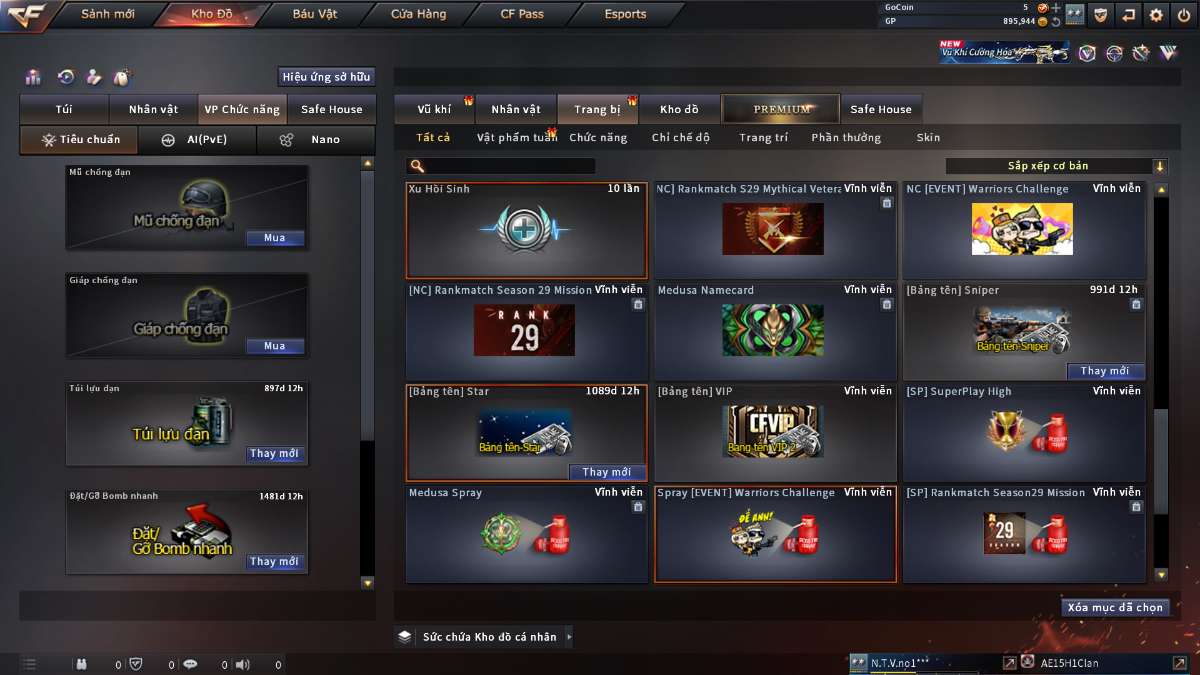 shop acc cf uy tin gia re